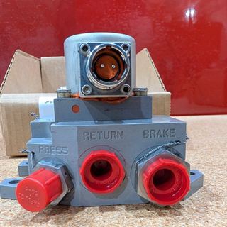 Hydraulic brake valve with capped PRESS, RETURN, and BRAKE ports